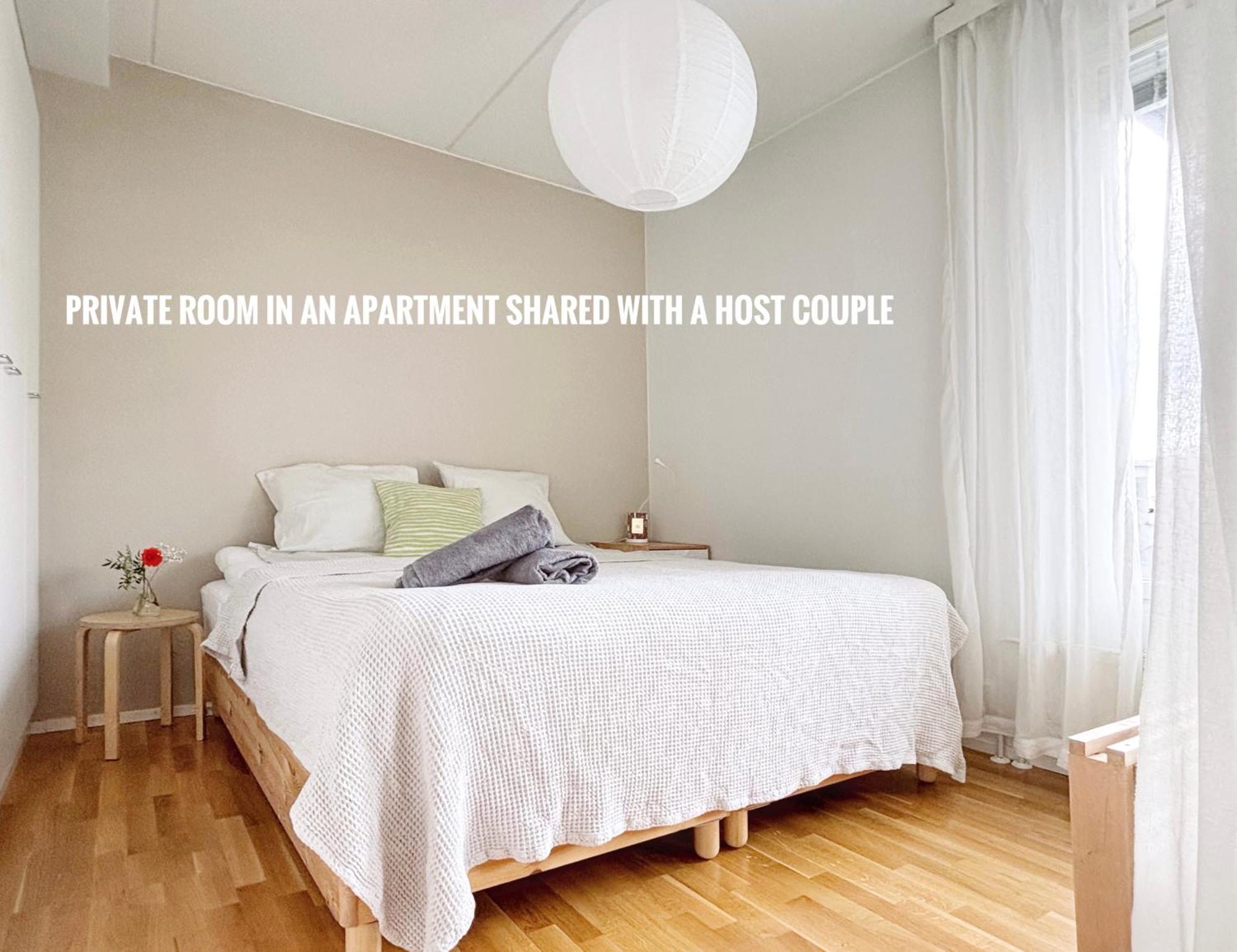 King-size Bed Private In Shared Near Sello Espoo